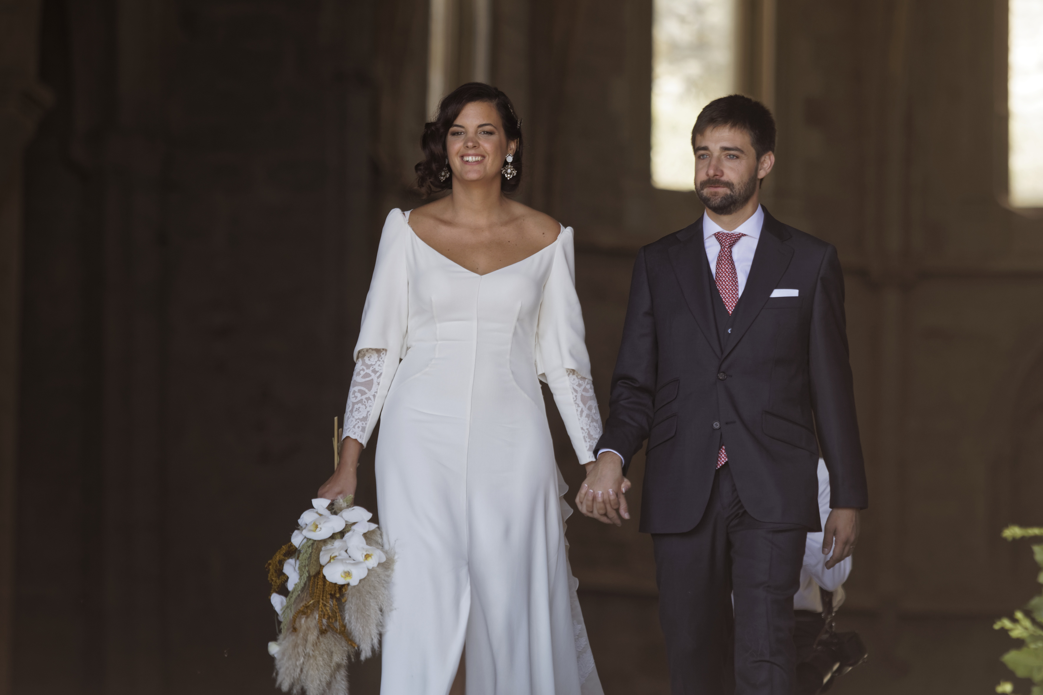 Sandra Gómez y Marc Bellvís se casan en Morella (Fotos: ANTONIO PRADAS)