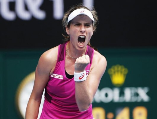 Konta alcanza la semifinal en su primera participación en Australia