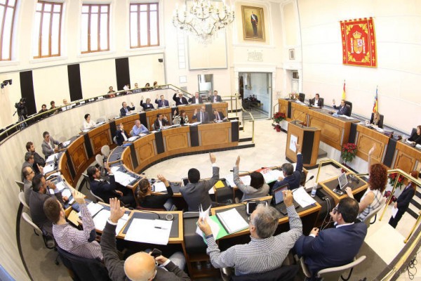 La tensión de las ayudas 'a dedo' se traslada a la Diputación: la oposición abandona el pleno
