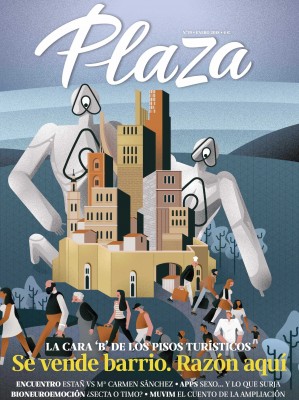 La polémica sobre el alquiler de pisos turísticos, portada de la revista Plaza