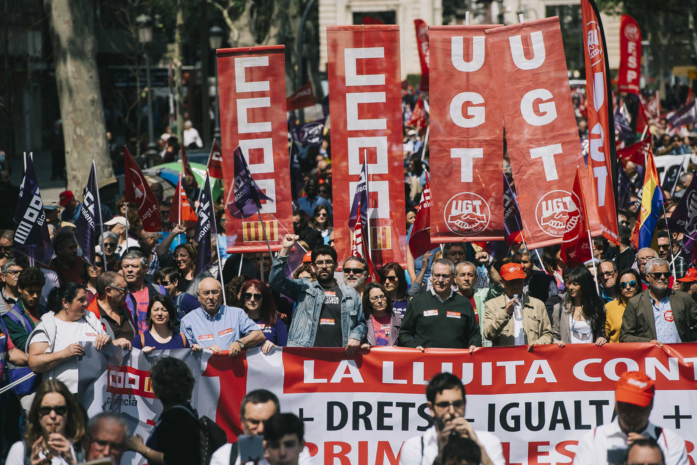 Las imágenes del Primero de Mayo en València (Fotos: KIKE TABERNER)