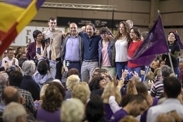 Mitin de campaña de Unidas Podemos en Feria Valencia (Fotos: MARGA FERRER)