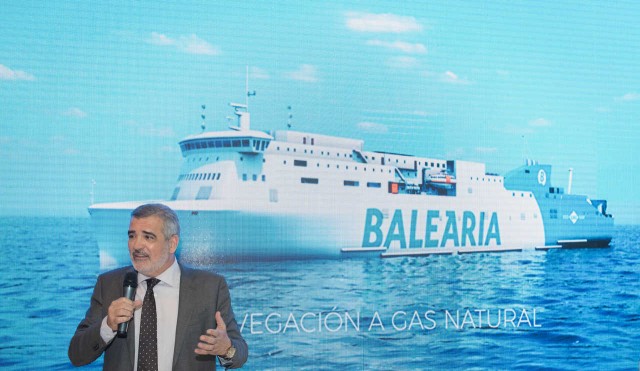 Baleària presenta en Fitur los primeros ferris propulsados por gas natural del Mediterráneo

