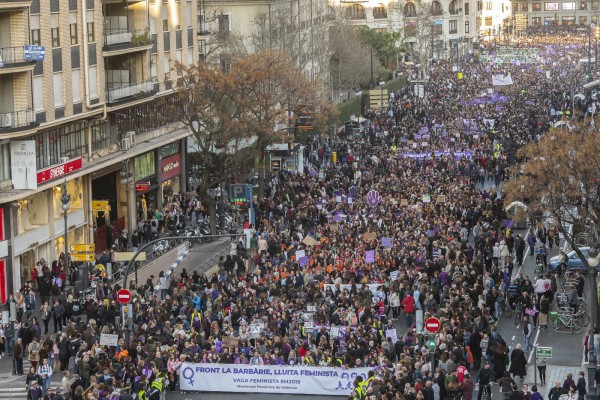 Manifestación 8M 2019 en València (Fotos: KIKE TABERNER)