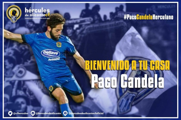 El Hércules anuncia el fichaje del centrocampista Paco Candela