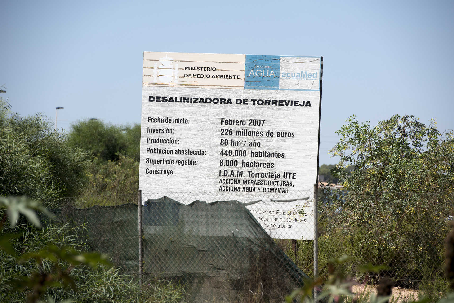 Las desaladoras y Cataluña