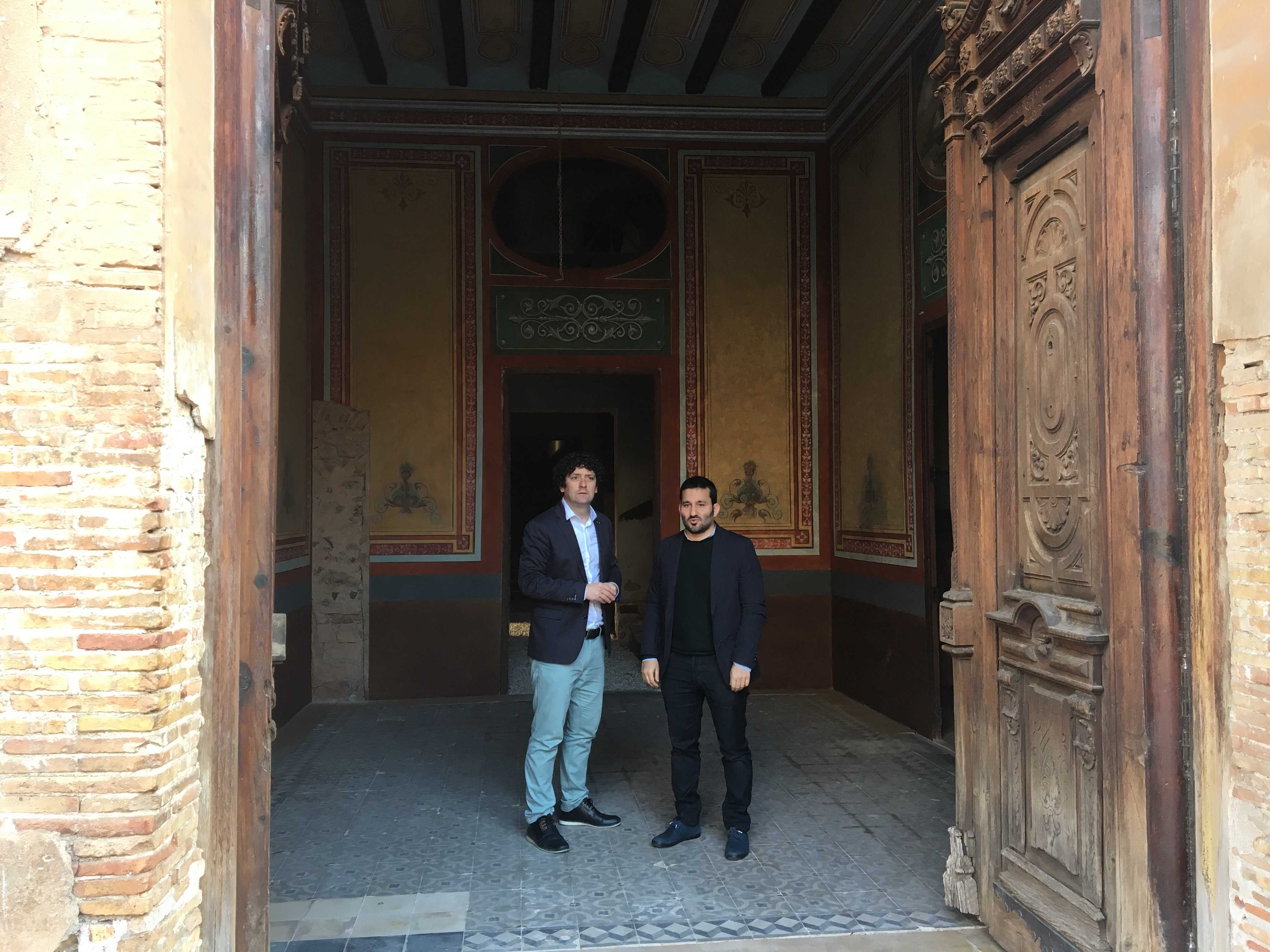 El conseller VIcent Marzà juntament amb l'alcalde de Betxí, Alfred Remolar - 