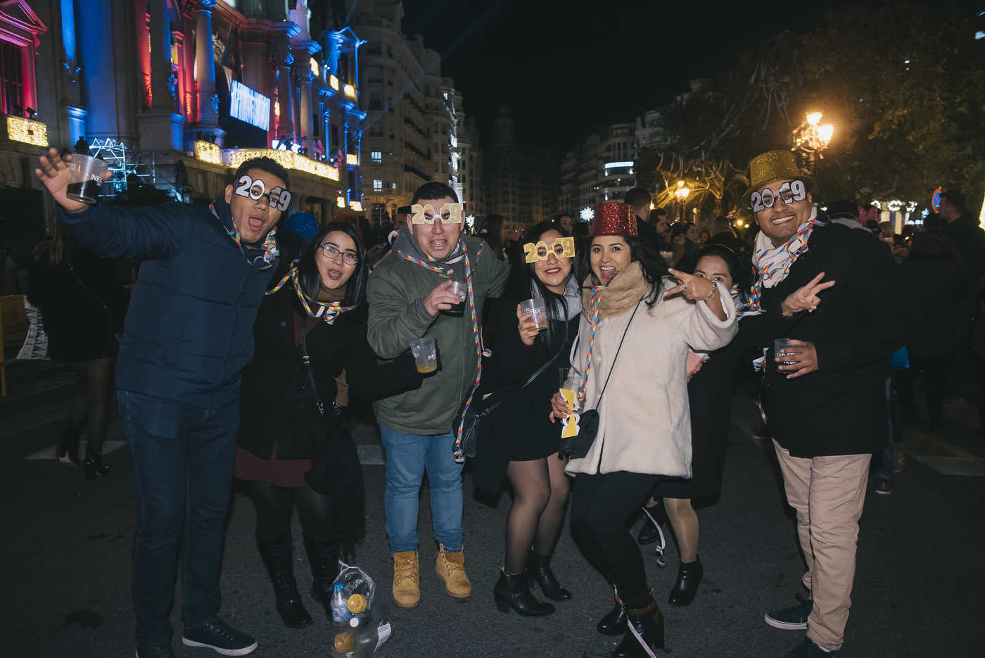 Nochevieja 2018/2019 en la plaza del Ayuntamiento de València (Fotos: KIKE TABERNER)