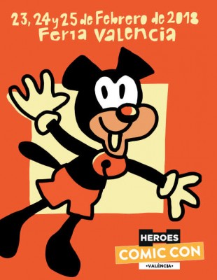 Mariscal ‘tunea’ a Pumby para el cartel de la Heroes Comic Con València