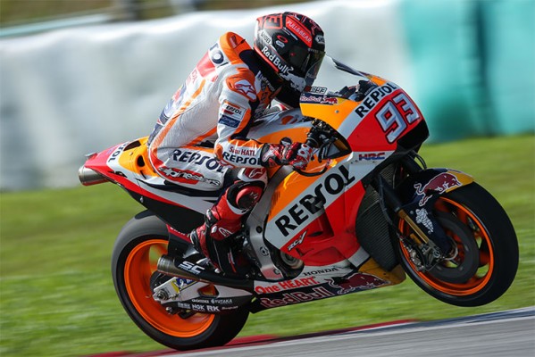 Márquez se muestra satisfecho de la jornada a pesar de una caída