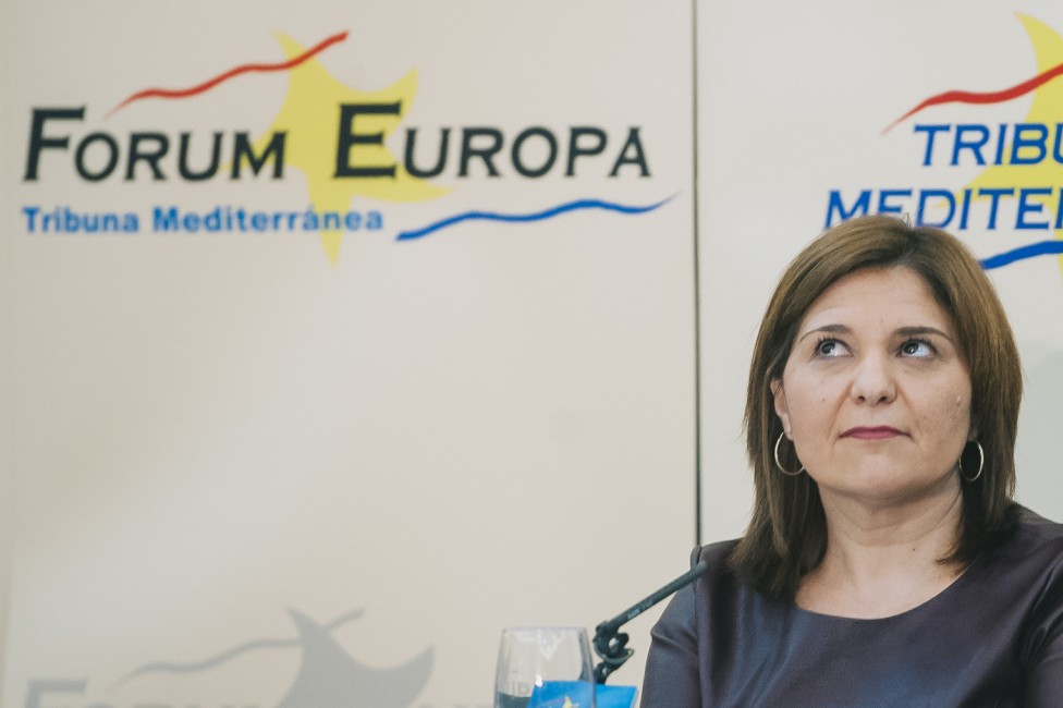  Isabel Bonig en los desayunos de Forum Europa Tribuna Mediterranea. Foto: KIKE TABERNER - 
