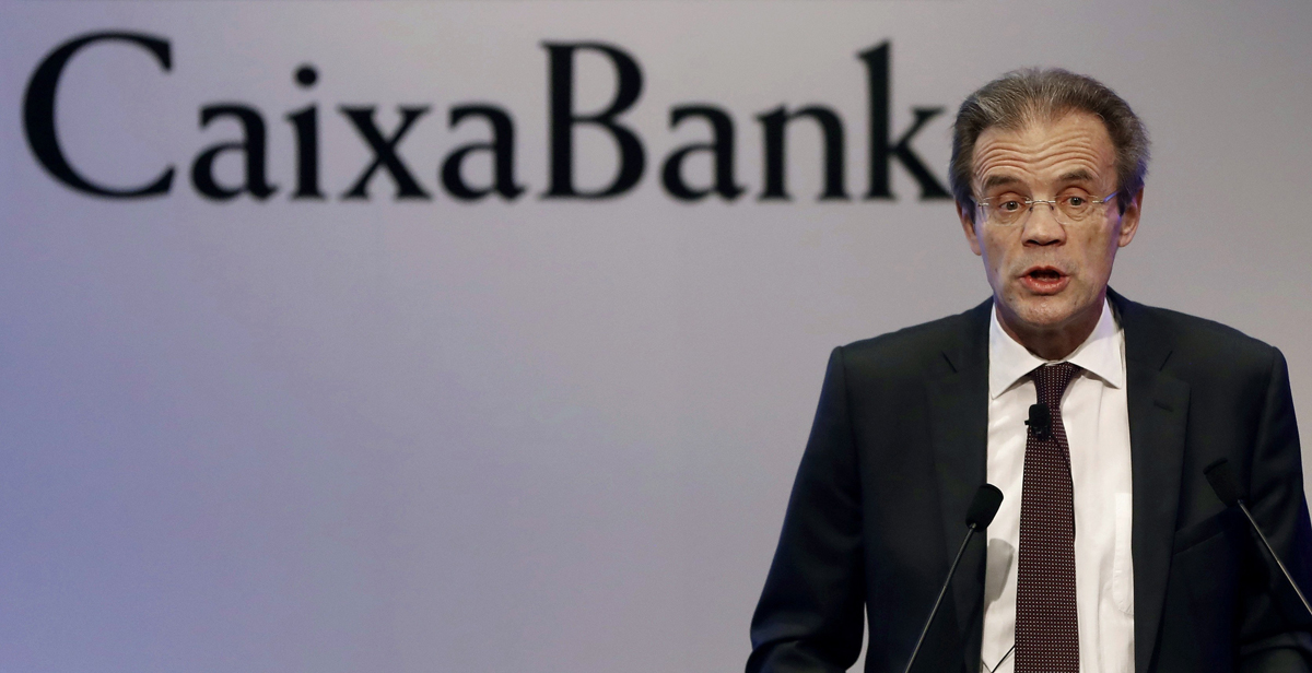 El presidente de CaixaBank, Jordi Gual, - 
