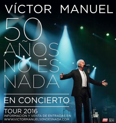 Víctor Manuel celebra sus 50 años de carrera en Valencia este viernes