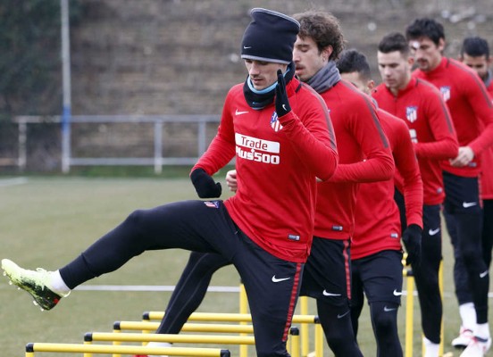 El Atlético prepara el duelo contra el Valencia en el Metropolitano