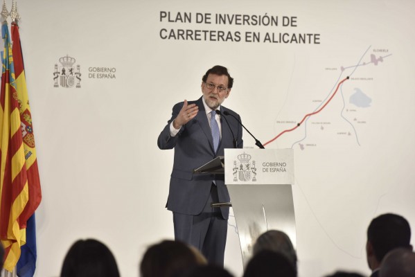 Rajoy anuncia el tercer carril de la A7 hasta Murcia: 600 millones que adelantará la iniciativa privada