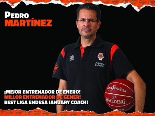 Pedro Martínez, mejor entrenador del mes de enero en la ACB