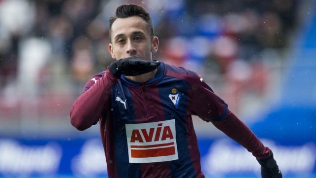 Orellana deslumbra en el Eibar con un 'doblete'